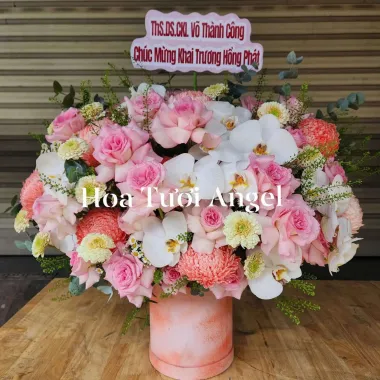 bó hoa hồng vàng nhỏ