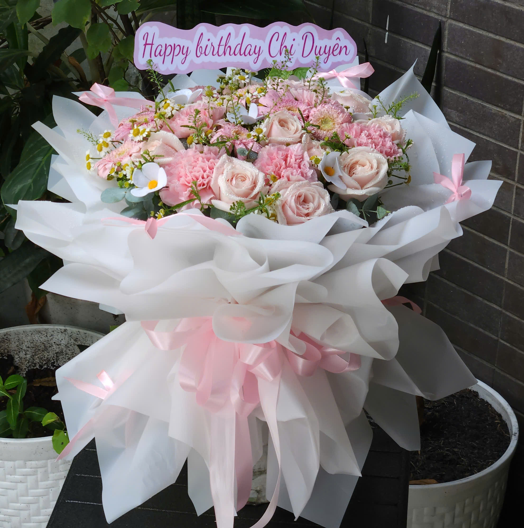 B&oacute; Hoa Sinh Nhật Pastel Cho Nữ 