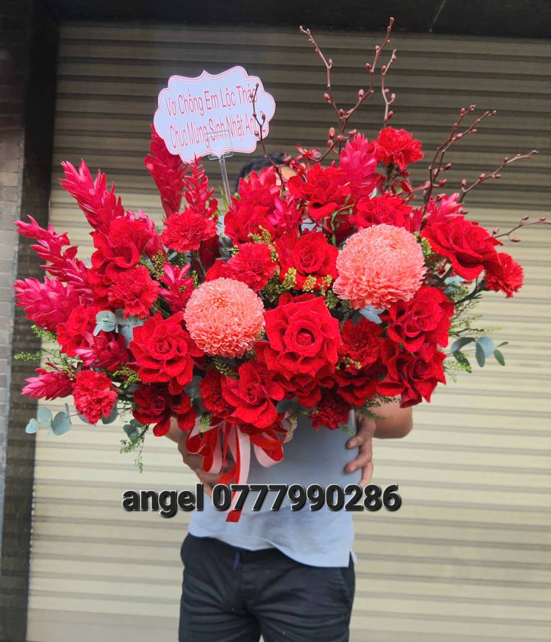 lẵng hoa ch&uacute;c mừng sinh nhật 