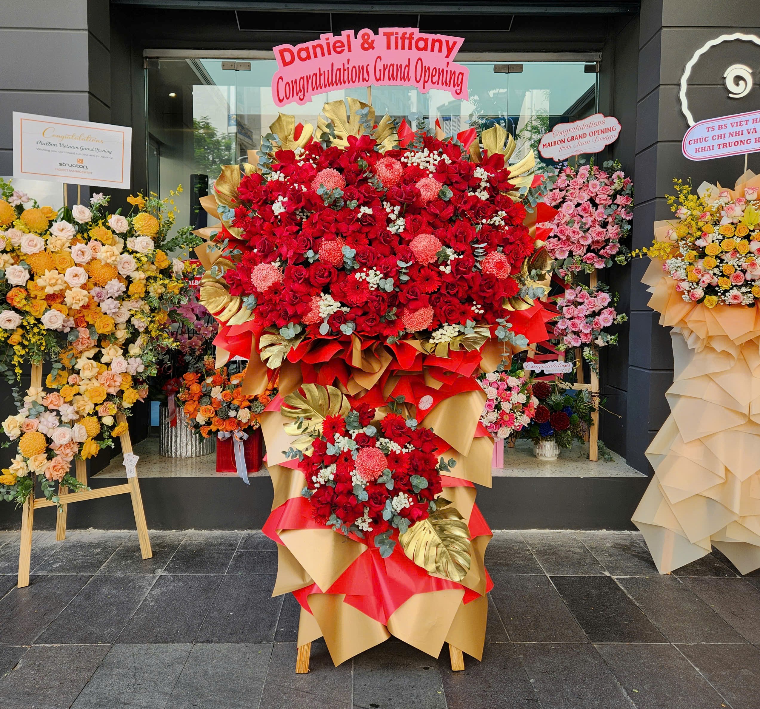 Kệ hoa chúc mừng khai trương