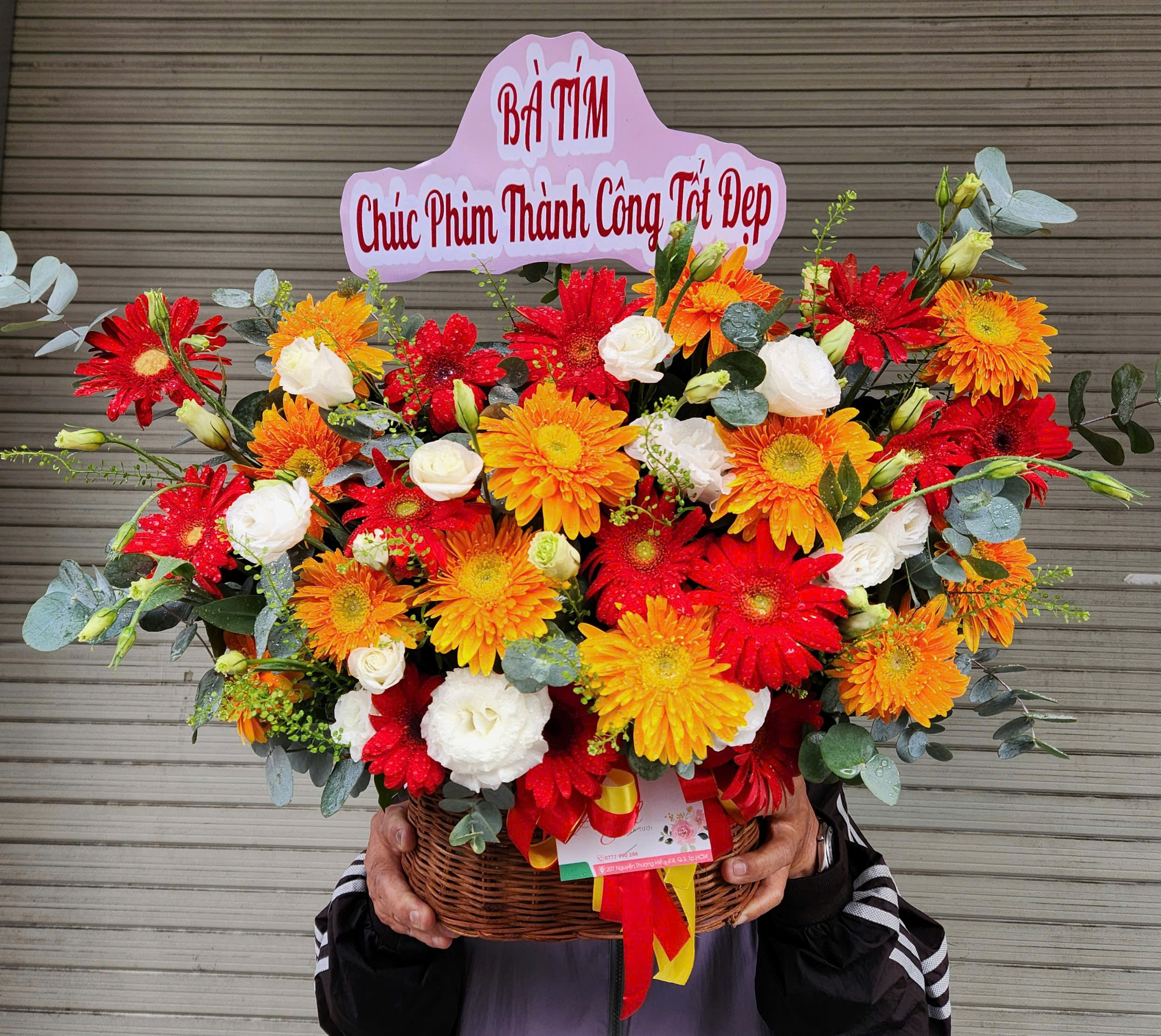 Giỏ Hoa Đồng Tiền Khai Trương Đẹp