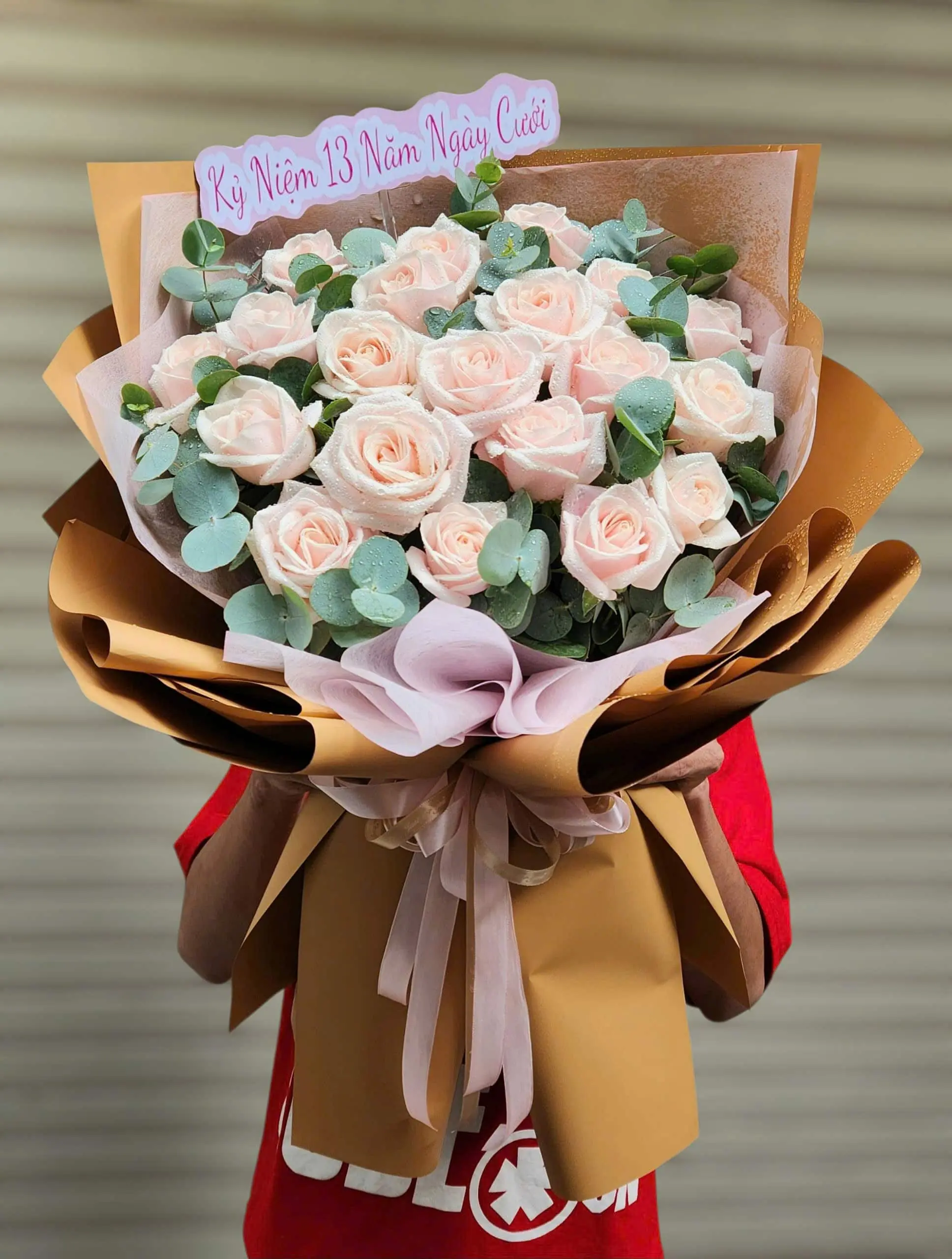 B&oacute; Hoa Hồng Kem Đẹp 