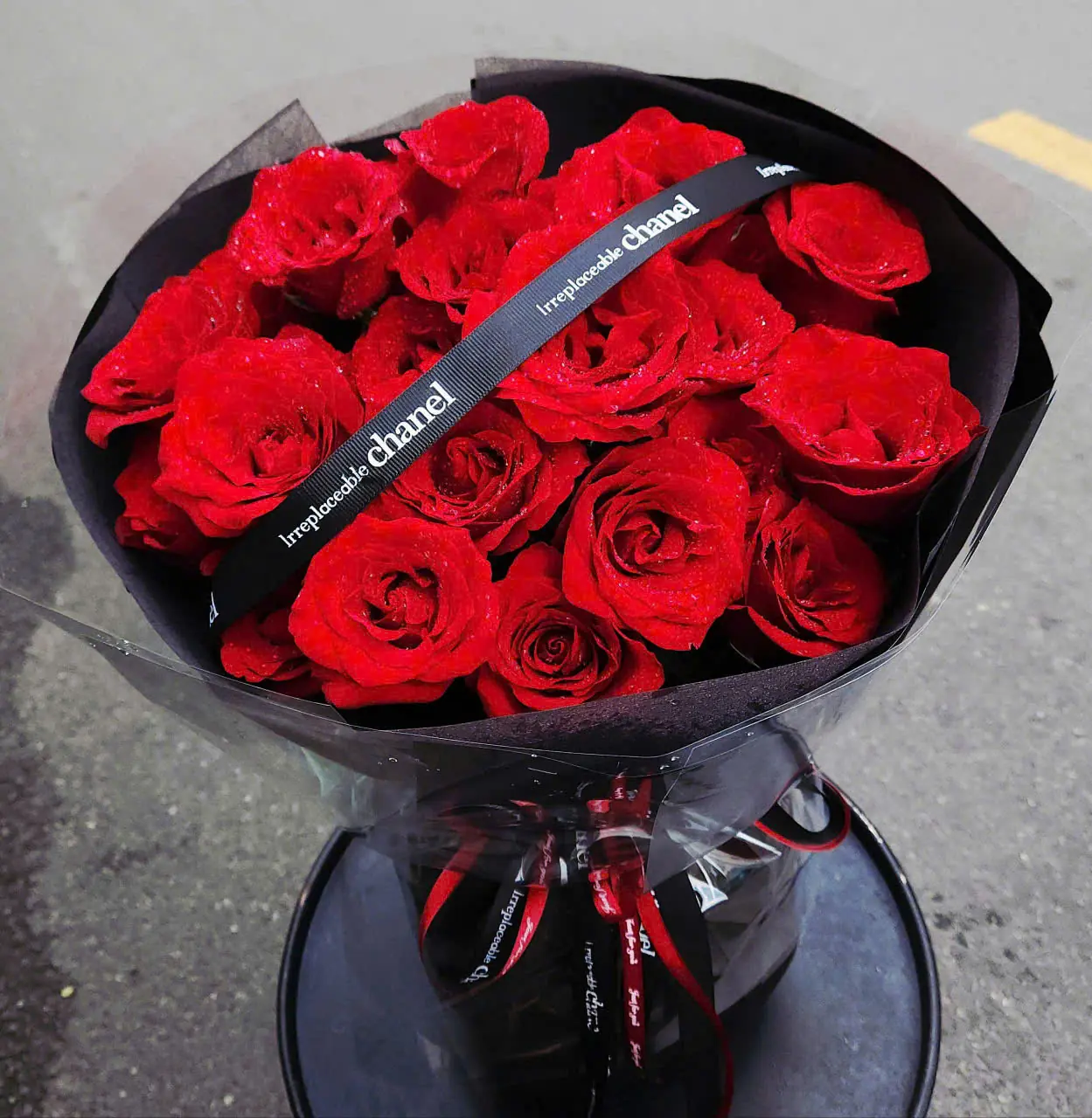 B&oacute; Hoa Hồng Đỏ V&agrave; Gấu B&ocirc;ng