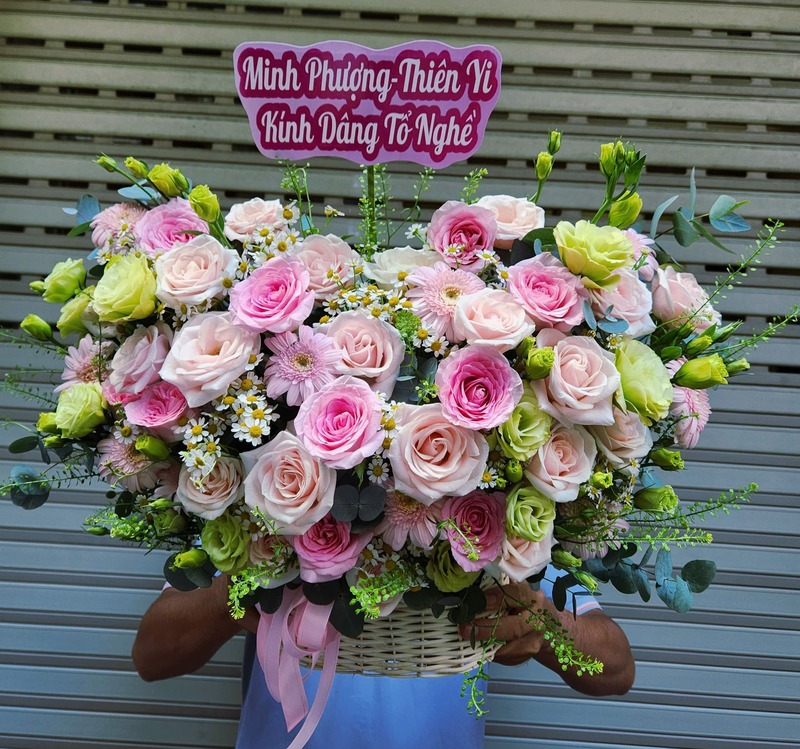 Bó Hoa Tulip Hồng Tặng Sinh Nhật | Hoa Tươi Angel 