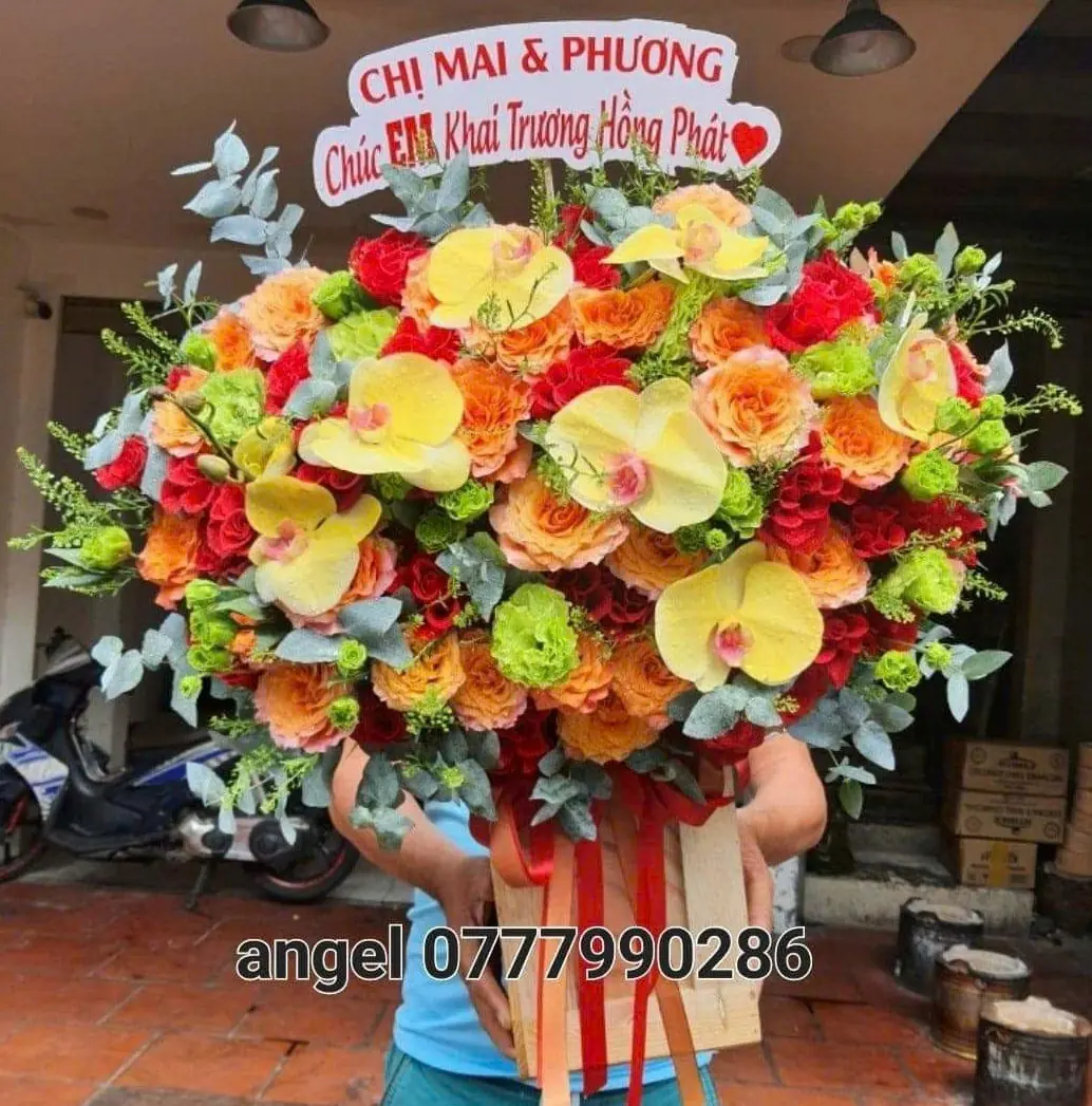 Lẵng Hoa Khai Trương Phường Bàn Cờ