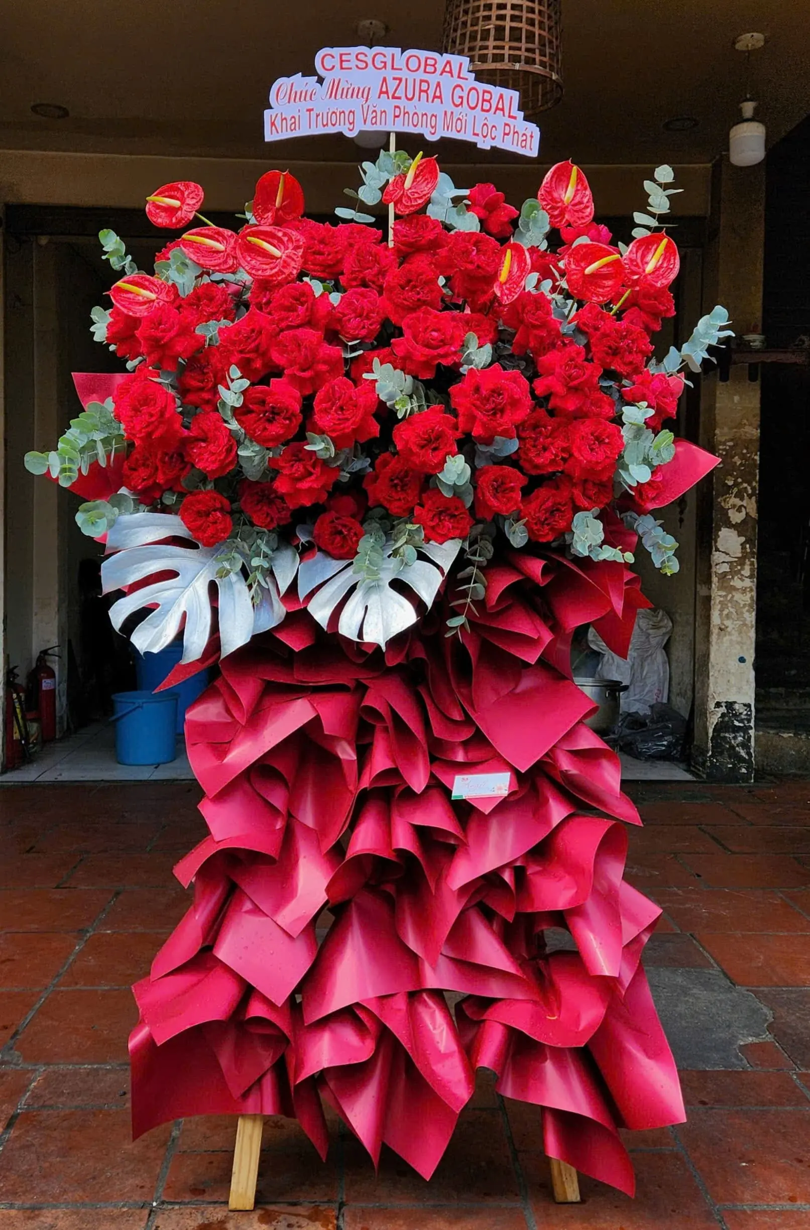 Kệ Hoa Ch&uacute;c Mừng Khai Trương
