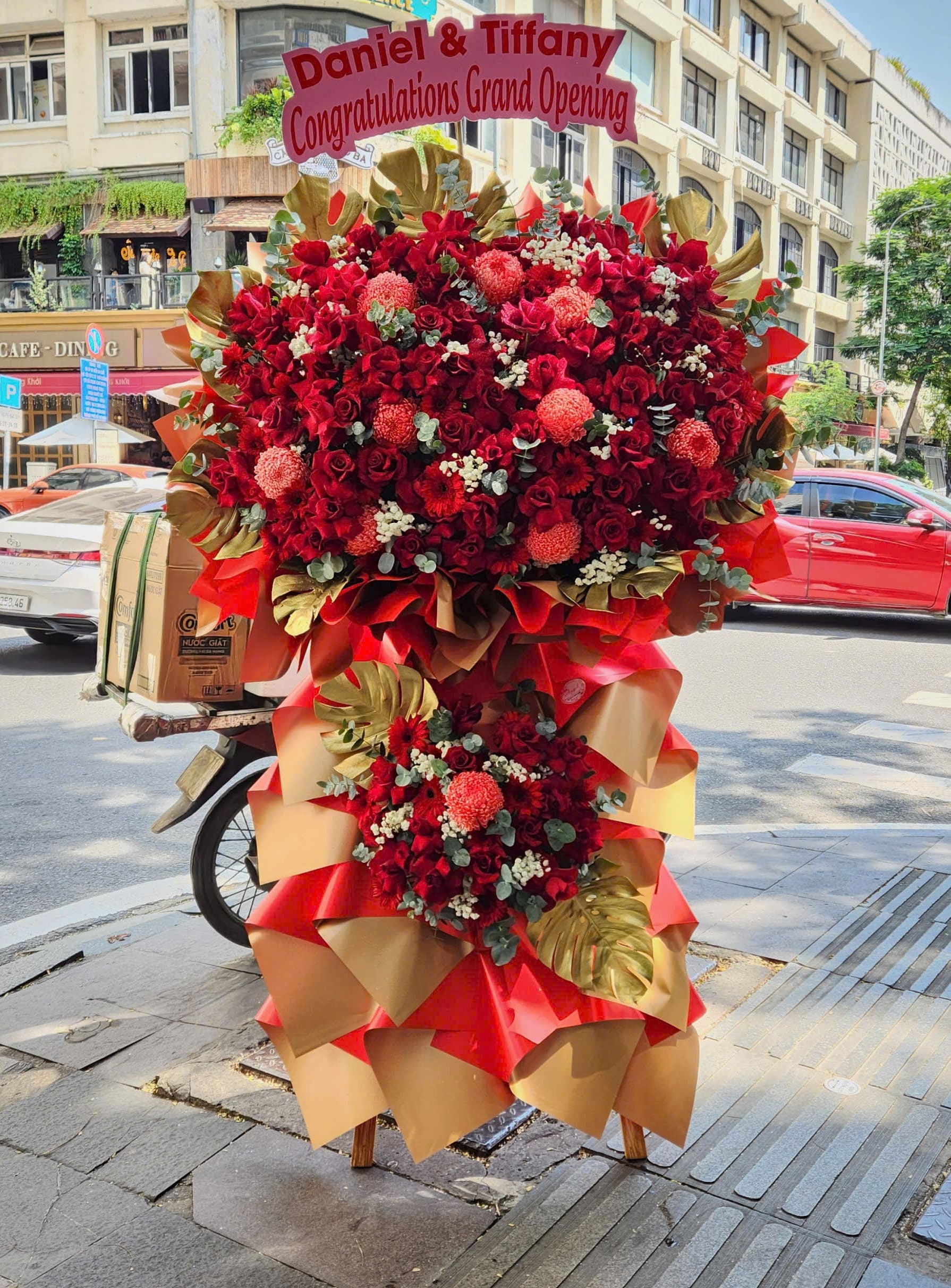 Kệ hoa chúc mừng khai trương
