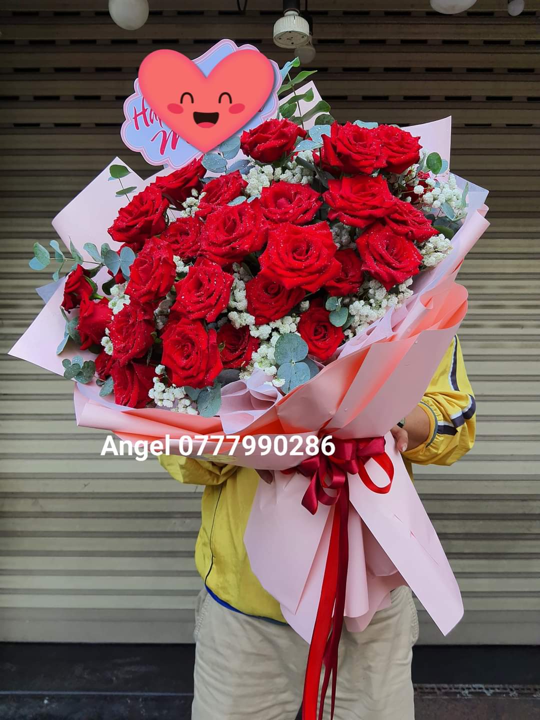 Bó Hoa Hồng Đỏ 9 Bông 
