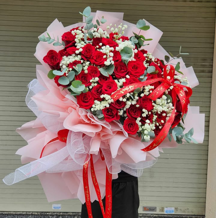 giỏ hoa sinh nhật hồng vàng 