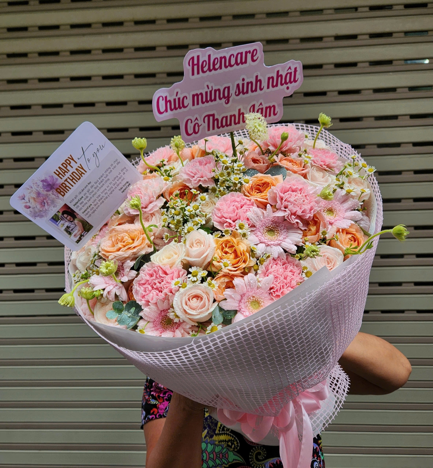 bó hoa cúc mẫu đơn đẹp 