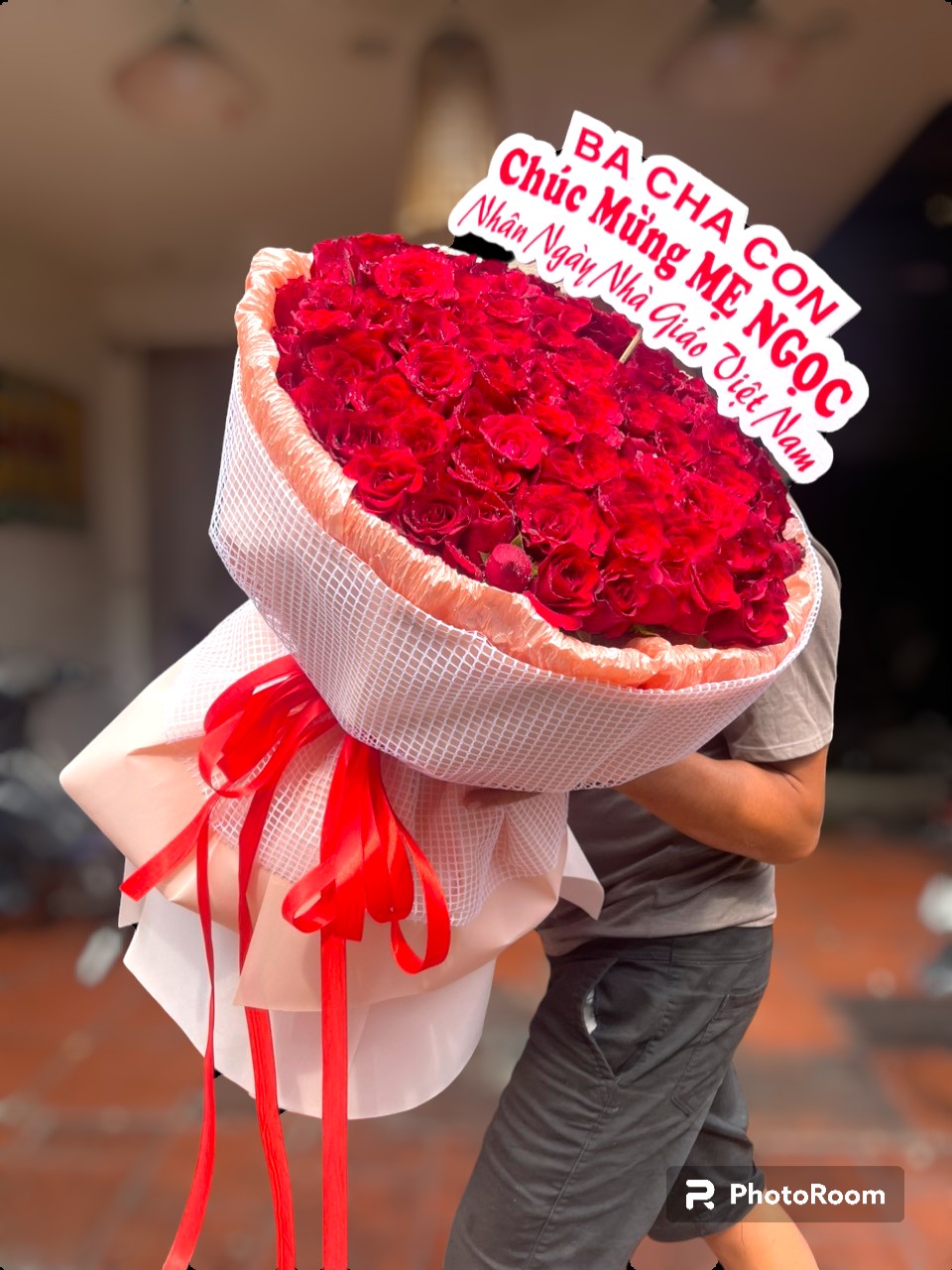 Lẵng hoa chúc mừng đại hội