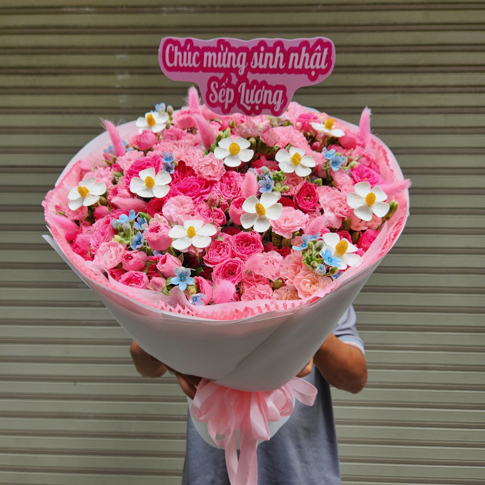 Bó Hoa Hồng Pink Ohara Sinh Nhật Sang Trọng - Shop Hoa Tươi Angel