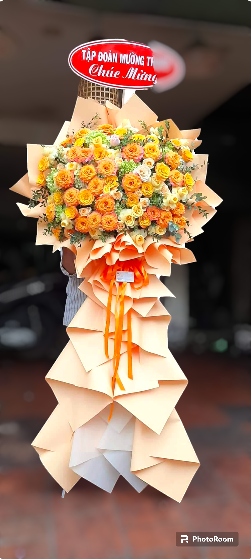 bó hoa hồng cam spirit  yêu kiều 