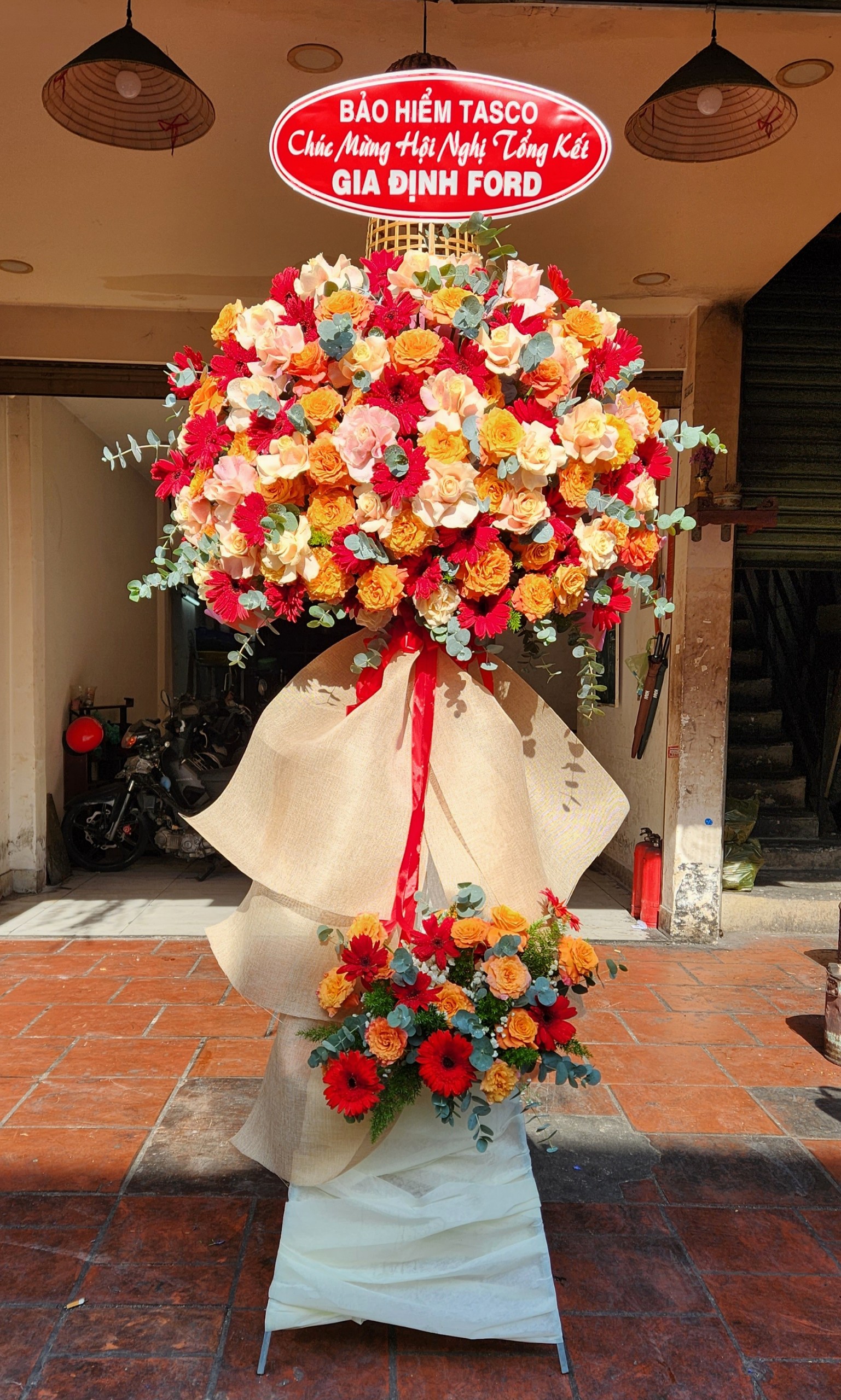 Kệ Hoa Tươi chúc khai trương tài lộc