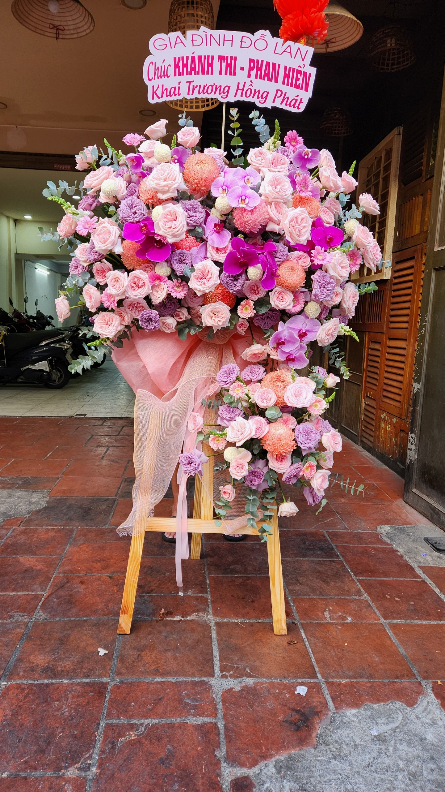 bó hoa hồng cam spirit