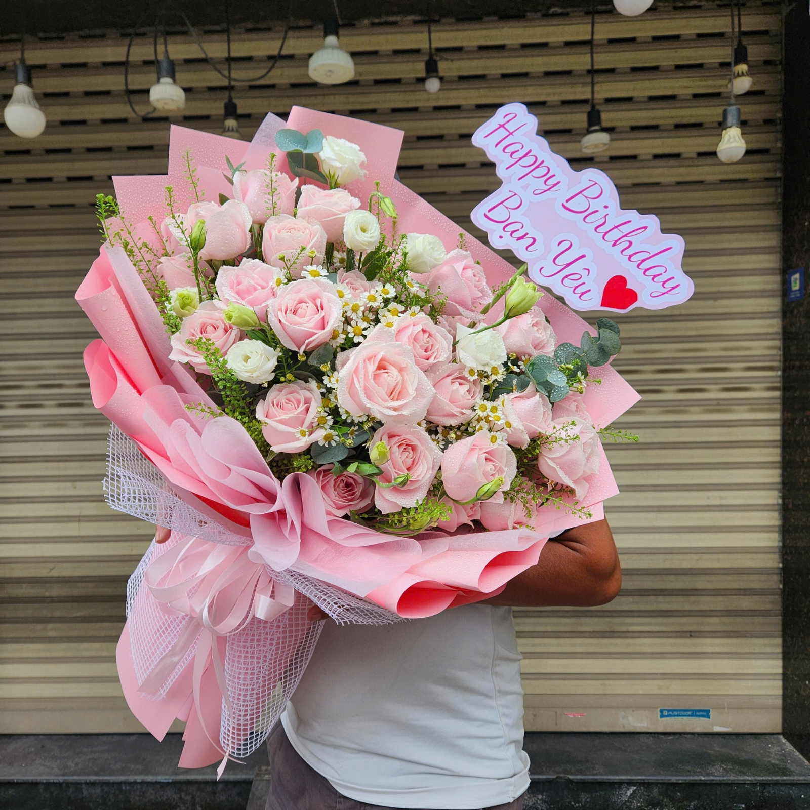 Bó hoa chúc mừng thành công