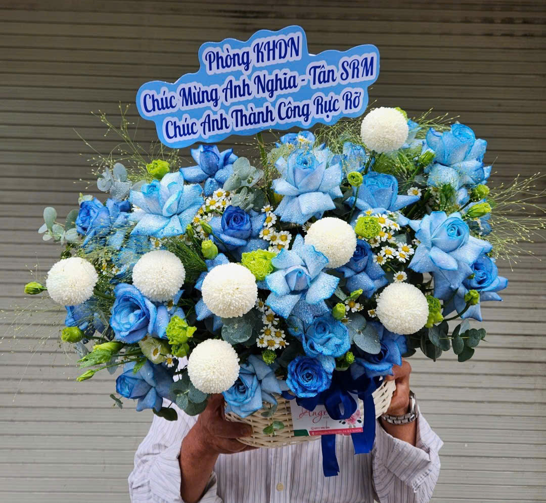 KỆ HOA CHÚC MỪNG KHAI TRƯƠNG ĐỎ