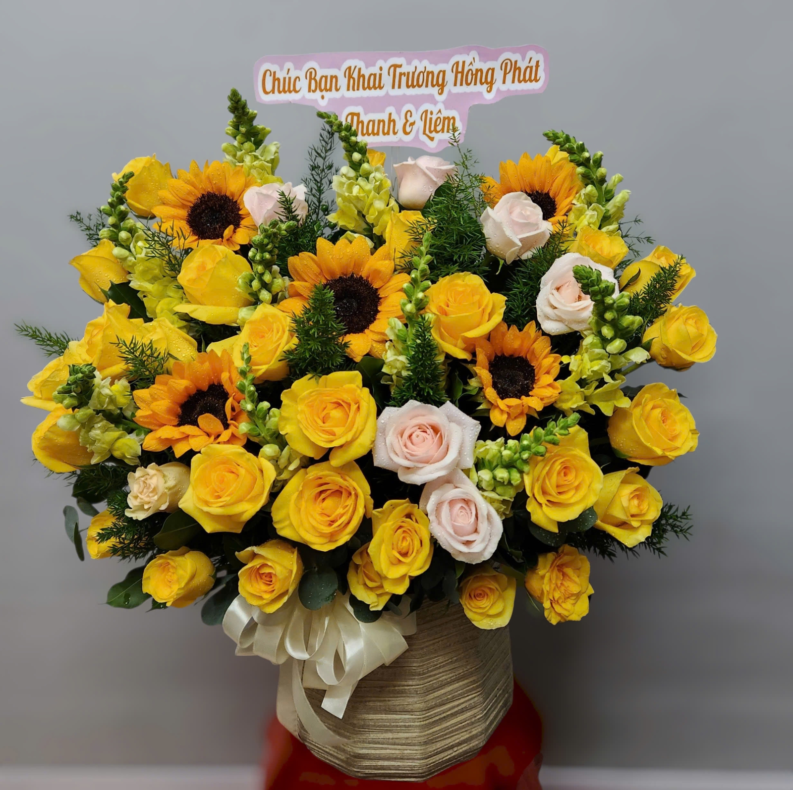 Lẵng hoa chúc mừng khai trương