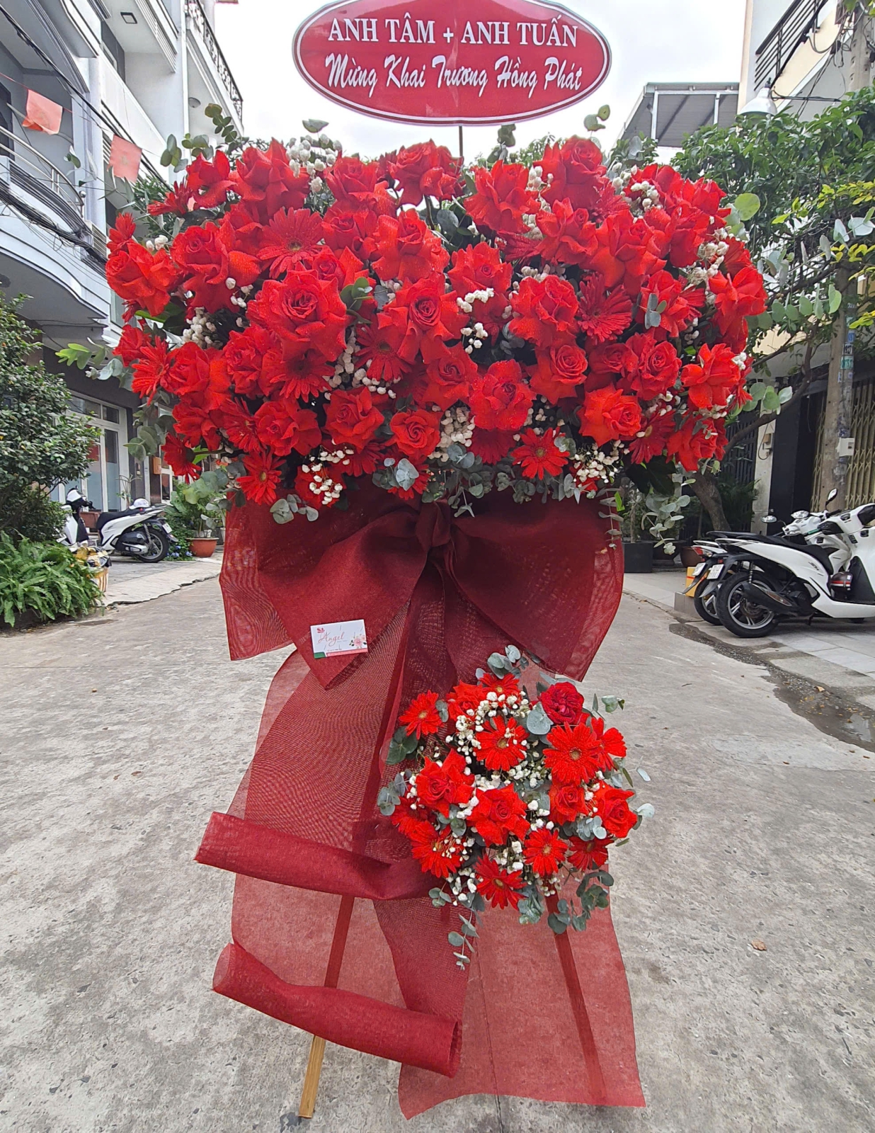 bó hoa hồng chùm sophia size S - Shop Hoa Tươi Angel Quận 3 