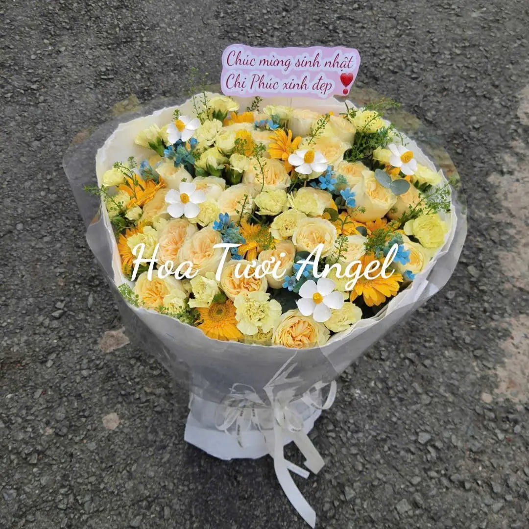 B&oacute; Hoa Hồng V&agrave;ng Victo
