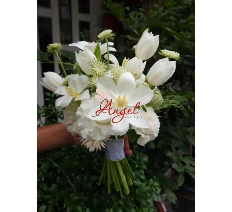 Bó hoa cưới tulip