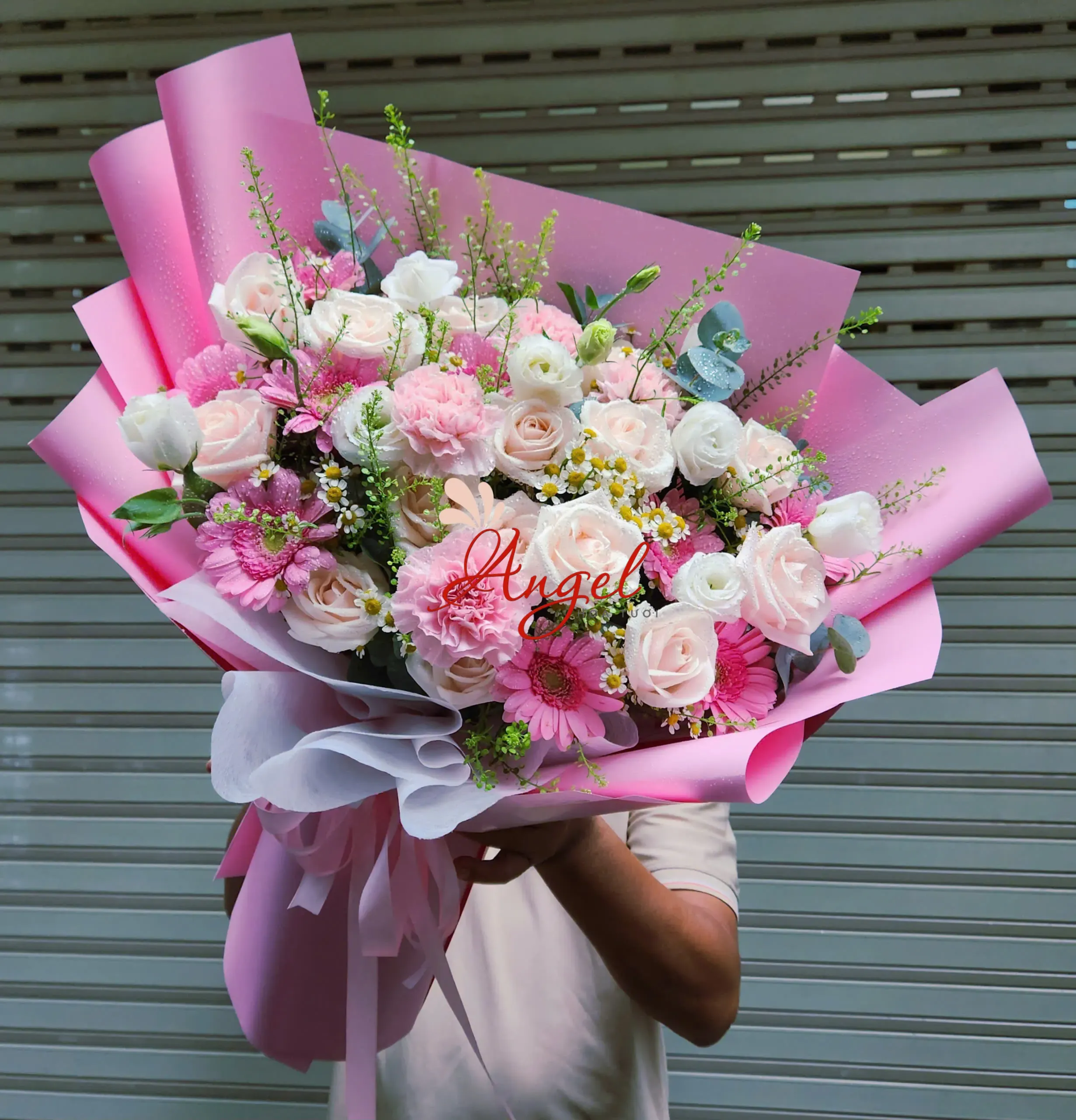 Bó Hoa Hồng Pastel Tặng Sinh Nhật | Hoa Tươi Angel