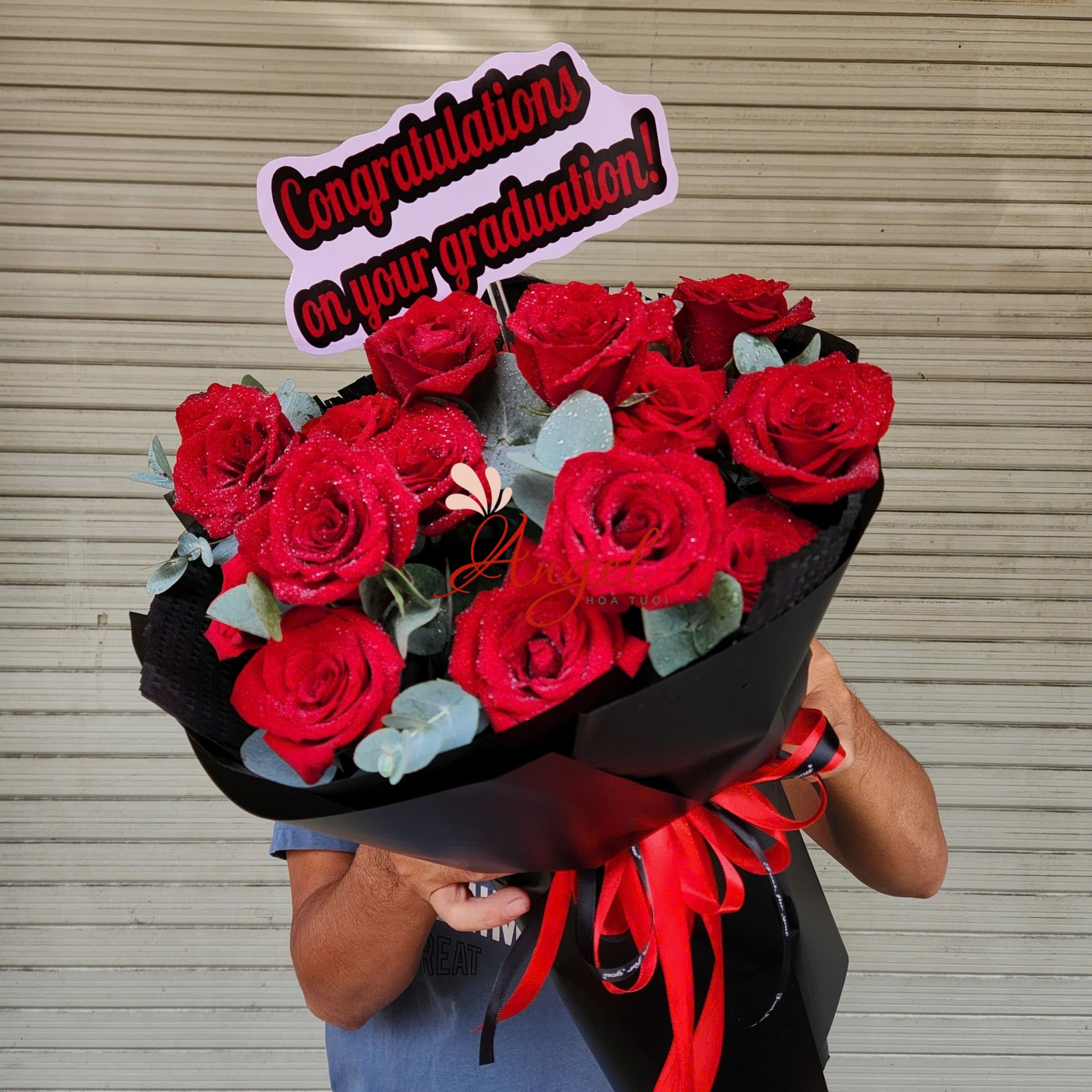 bó hoa hồng đỏ giá rẻ quận 3