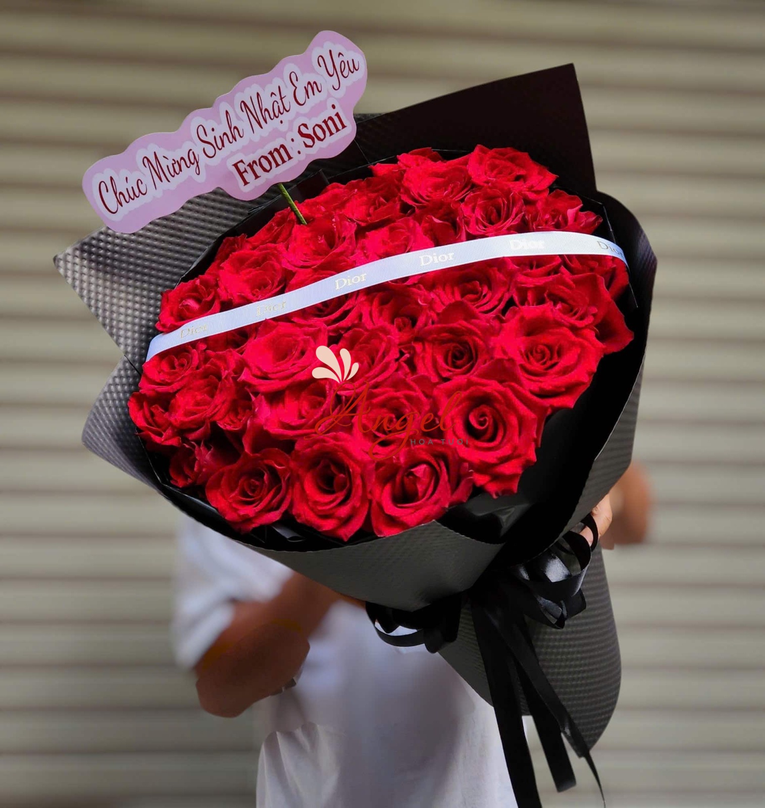 bó hoa hồng đỏ giá rẻ quận 7