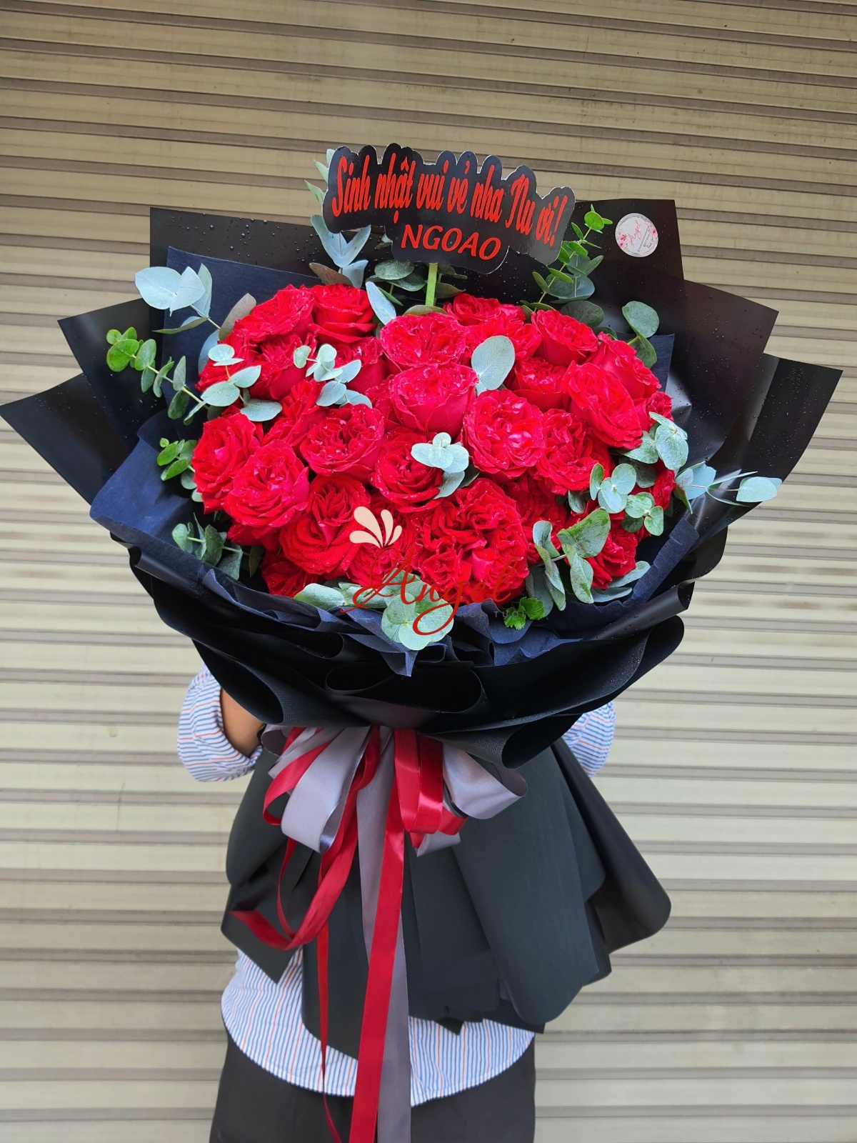 BÓ HOA HỒNG ĐỎ RẤT ĐẸP 