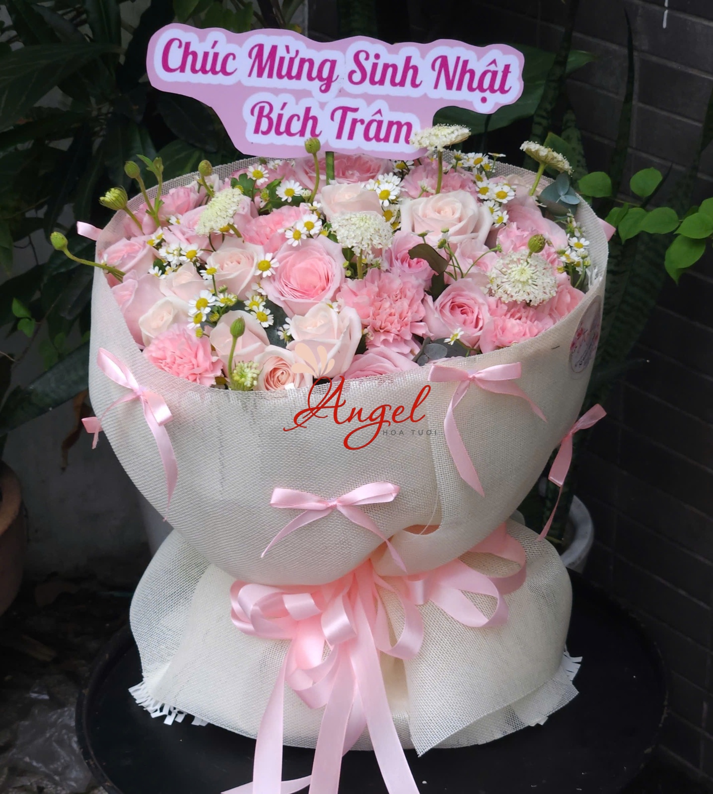 Bó Hoa Hồng Pink Ohara Đẹp – Tặng Sinh Nhật Sang Trọng TPHCM