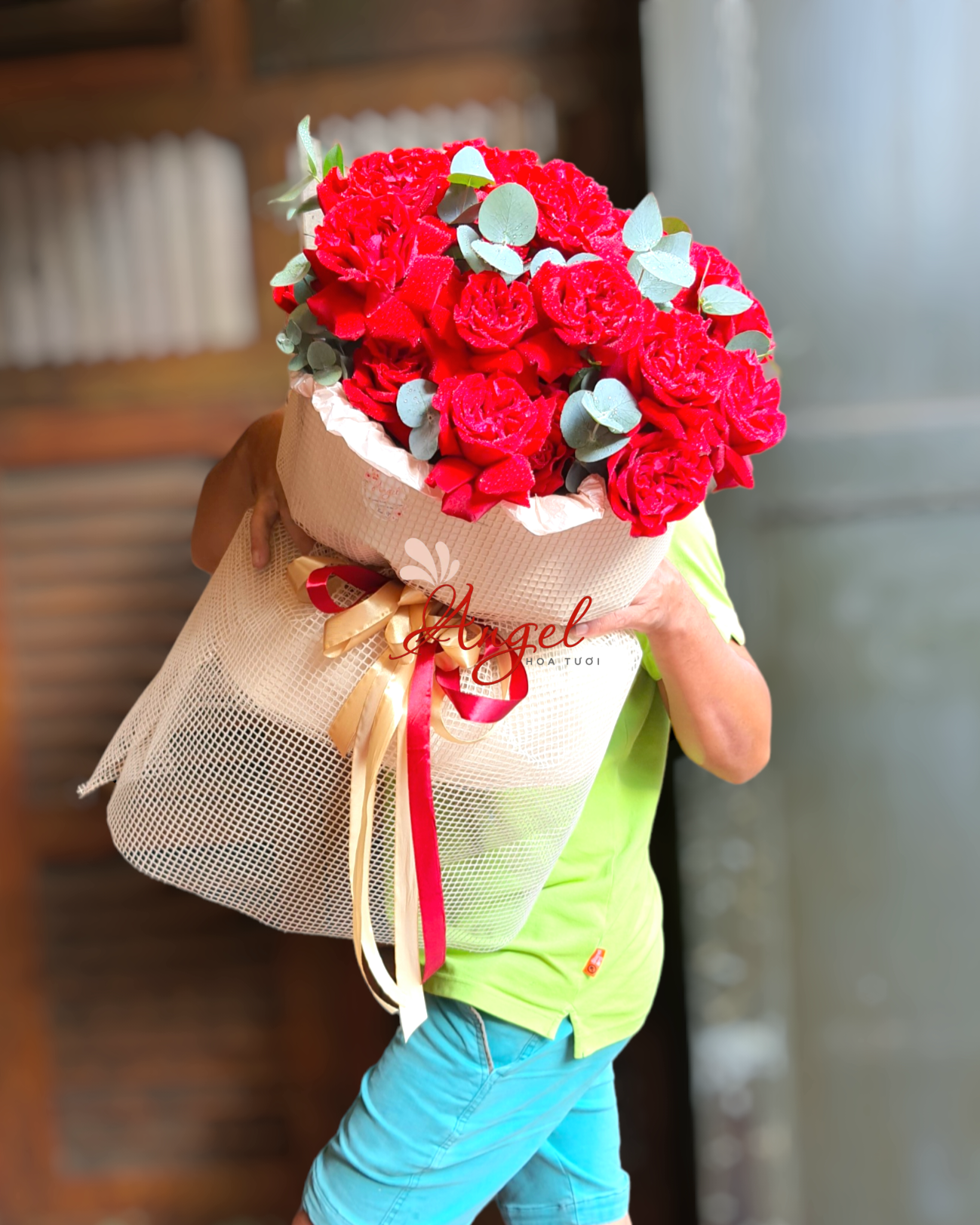 BÓ HOA HỒNG ĐỎ  OHARA  GIÁ RẺ QUẬN 3 
