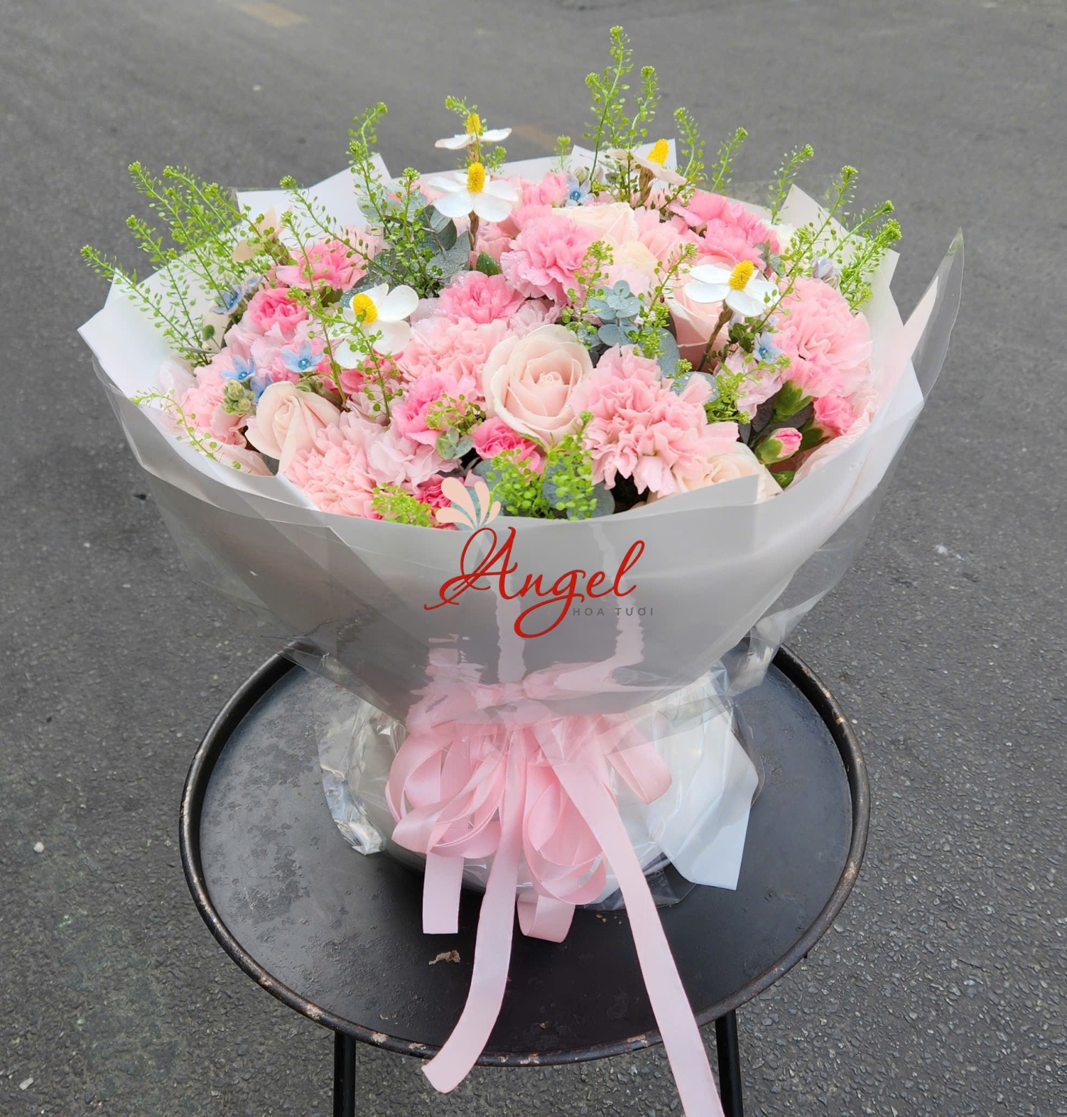 Bó Hoa Sinh Nhật Tone Pastel – Thiết Kế Đẹp, Giao Nhanh TPHCM