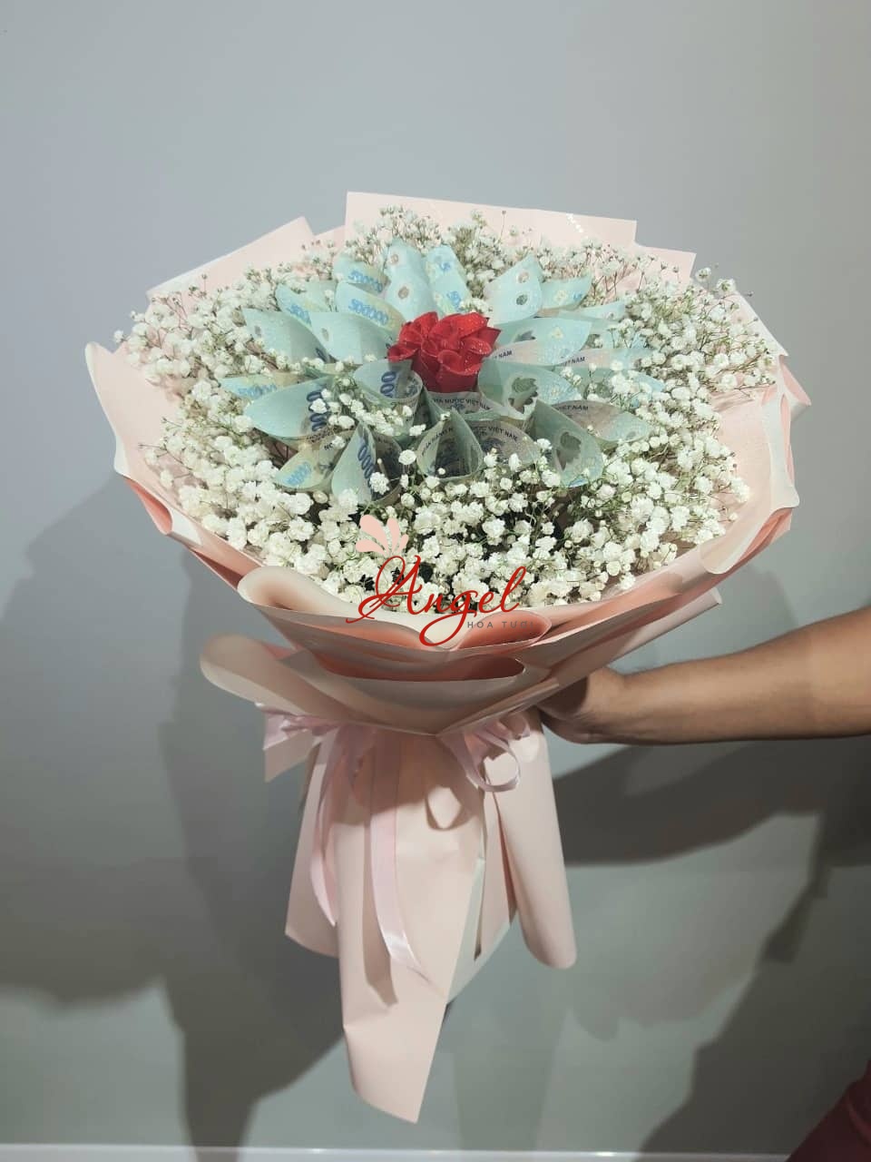 Bó hoa Tiền 20 Tờ 500k 
