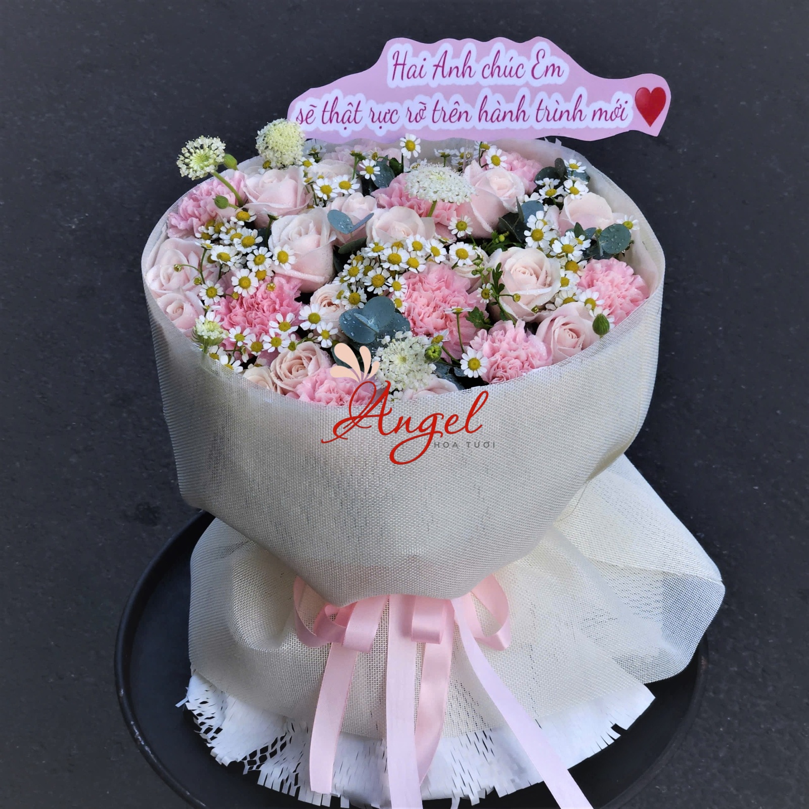 Bó Hoa Tone Pastel Tặng Sinh Nhật – Xinh Xắn, Ý Nghĩa