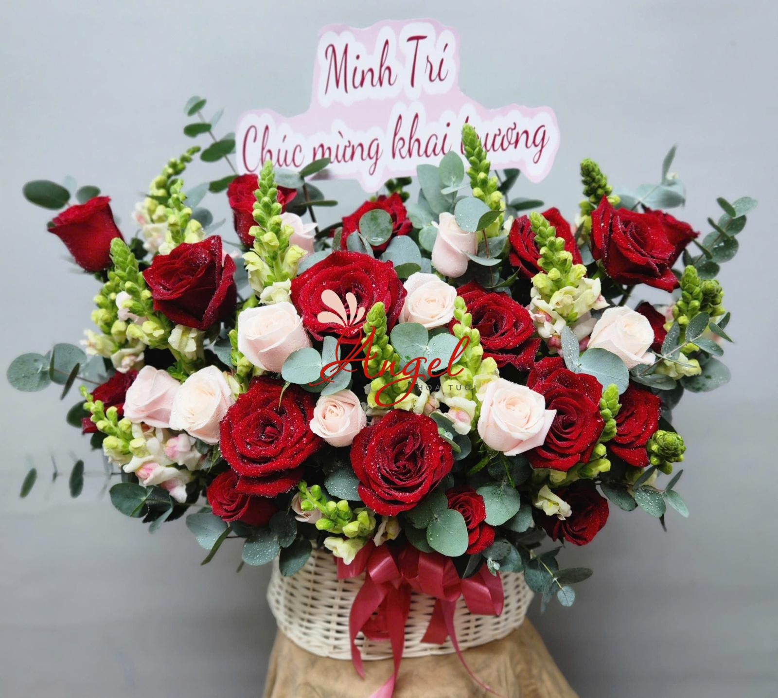 giỏ hoa khai trương giá rẻ Hoa Tươi Angel