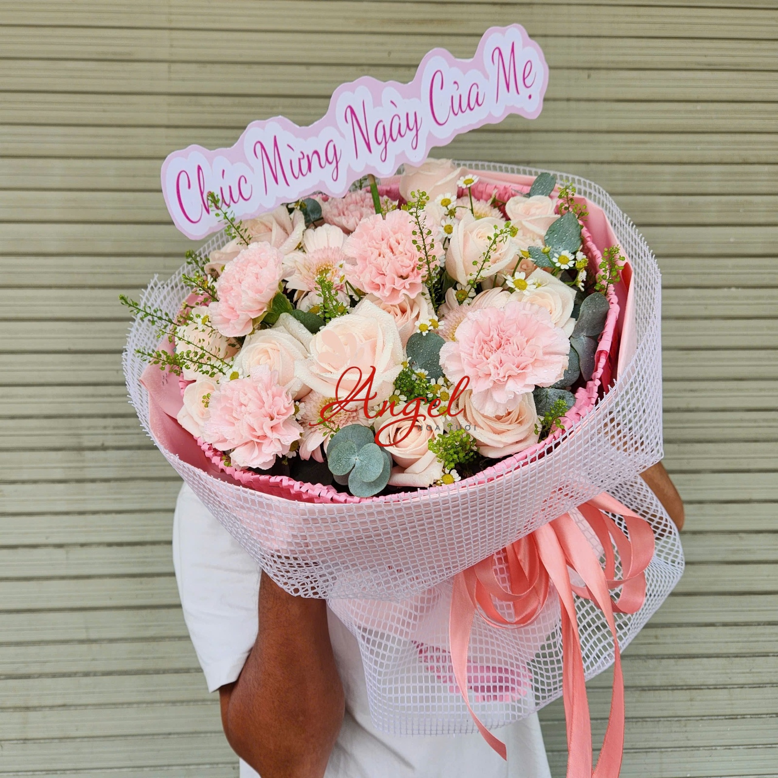 bó hoa hồng pastel nhỏ đẹp