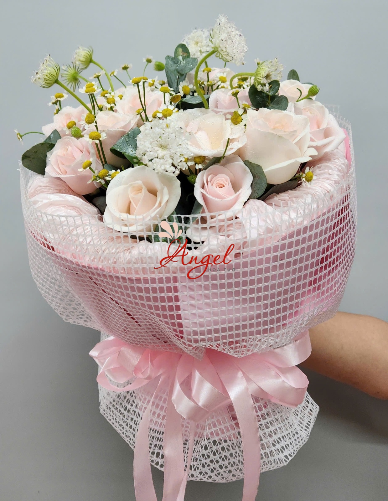 bó hoa tròn đẹp