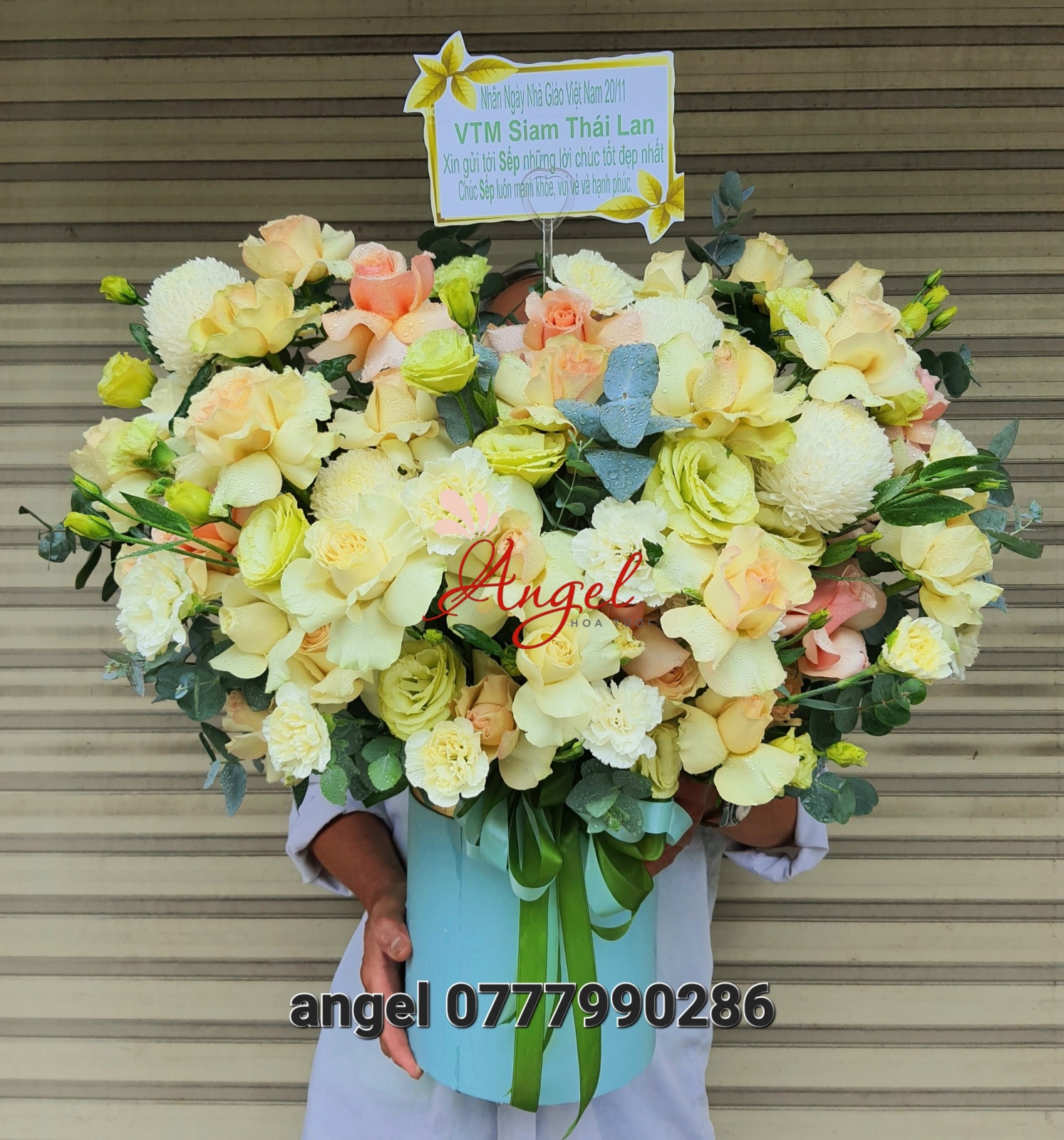 HỘP HOA CHÚC MỪNG KHAI TRƯƠNG  THANH CAO