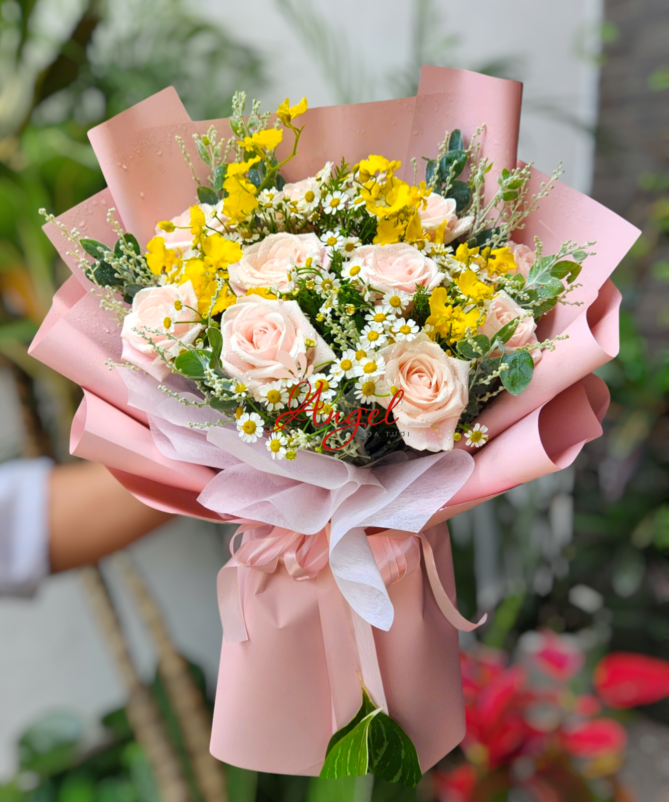 Bó hoa tặng hội nghị