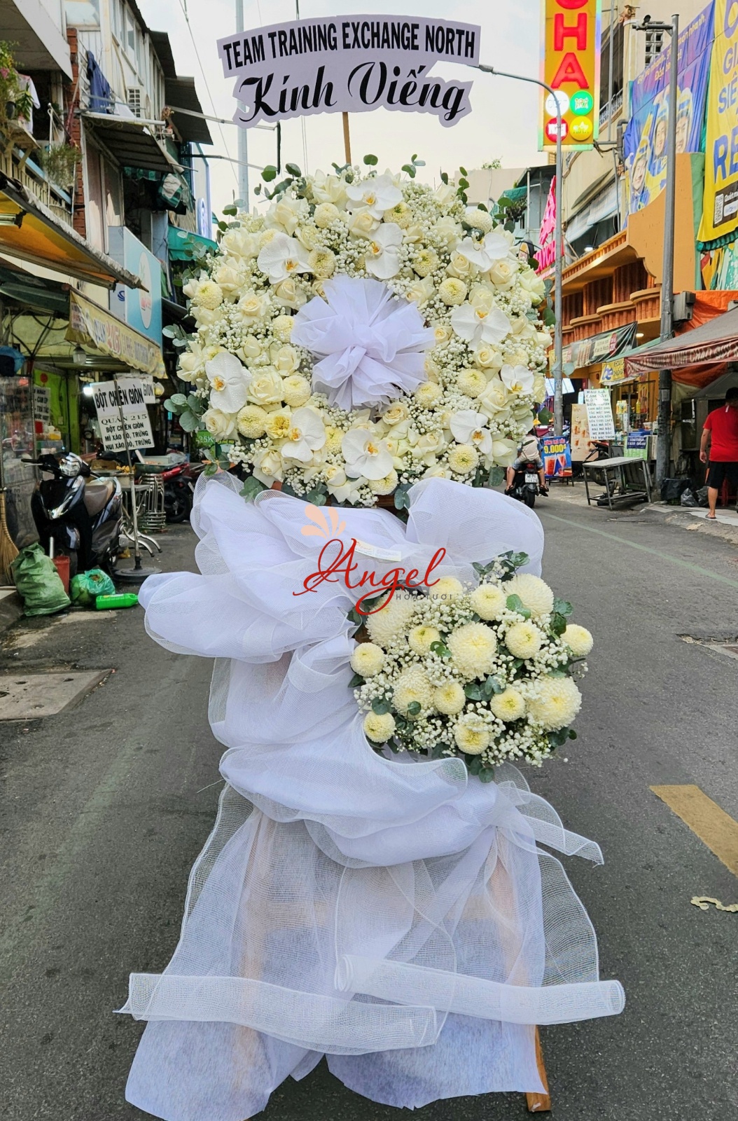 Vòng Hoa Đám Tang Phường Bàn Cờ TP.HCM Đẹp | Hoa Tươi Angel