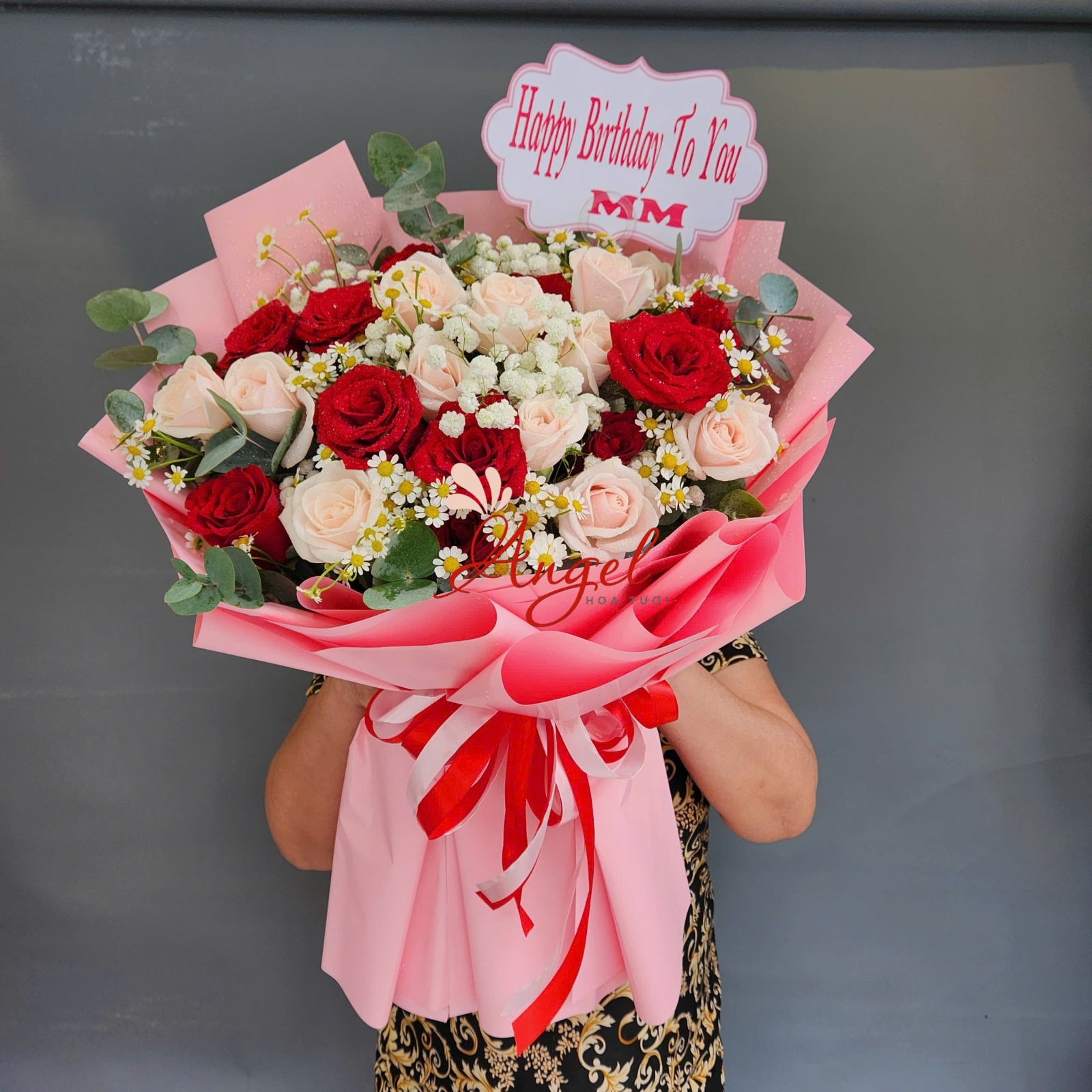 bó hoa tặng sinh nhật mẹ
