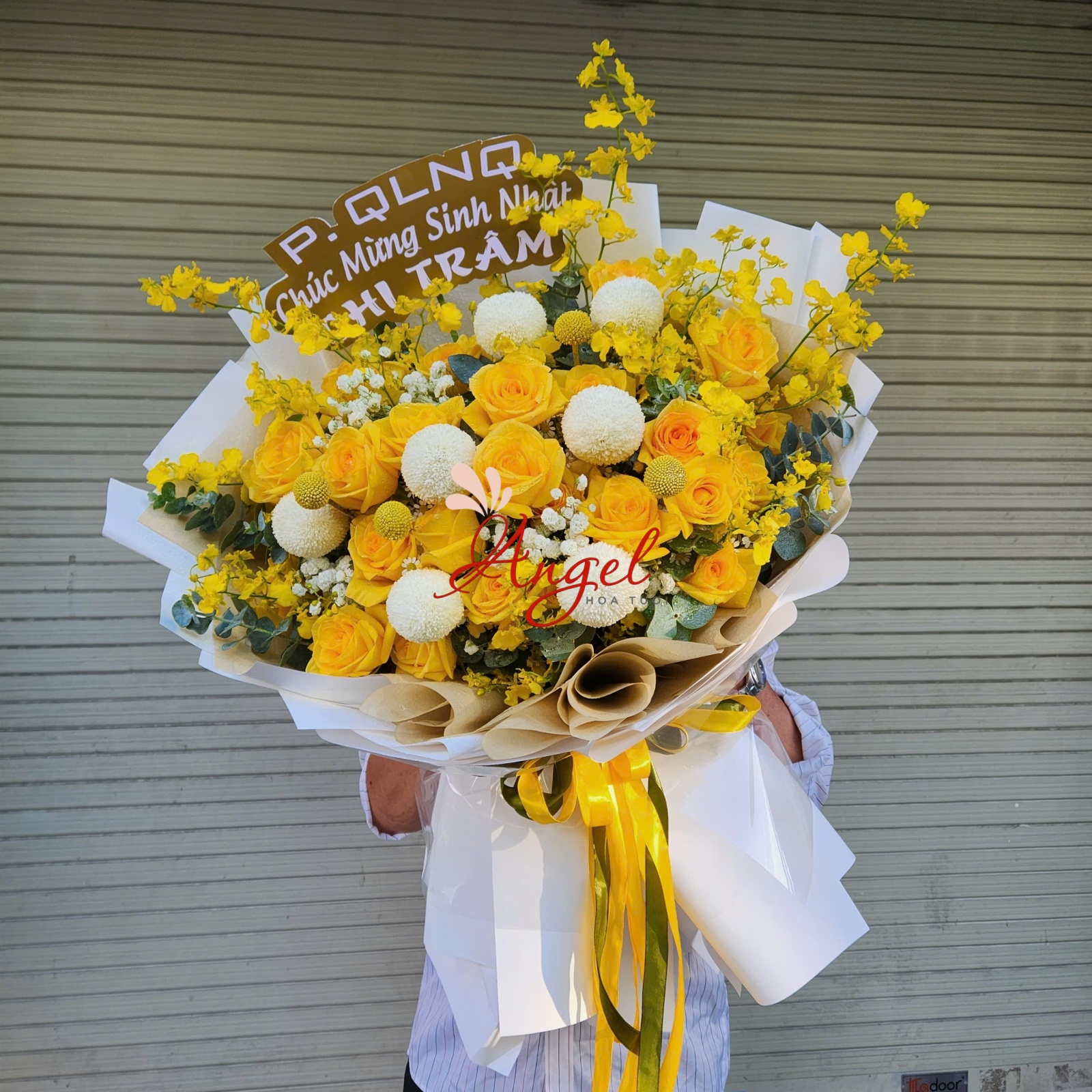 Bó hoa hồng vàng đẹp nhất